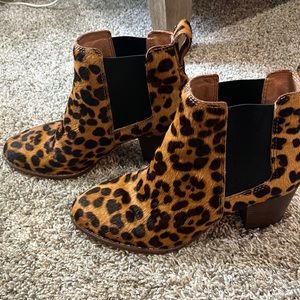 Madewell Regan Leopard Boot Size 5.5